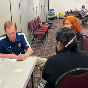 Doctor with patient and interpretor